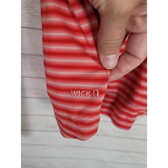 MOUNTAIN HARDWEAR RED STRIPE 1/4 ZIP PULLOVER, SZ MEDIUM - Picture 5 of 13